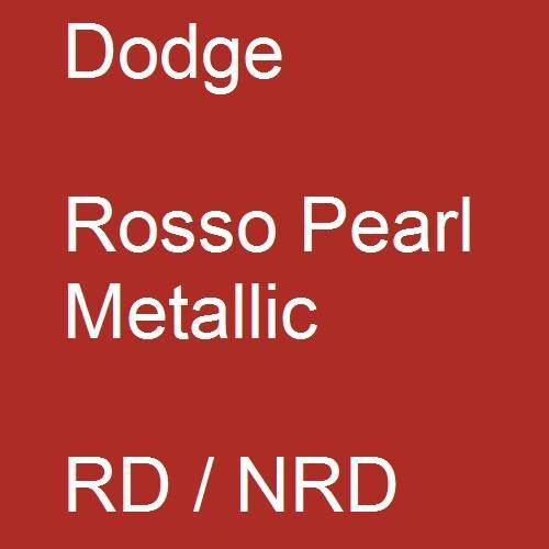 Dodge, Rosso Pearl Metallic, RD / NRD.